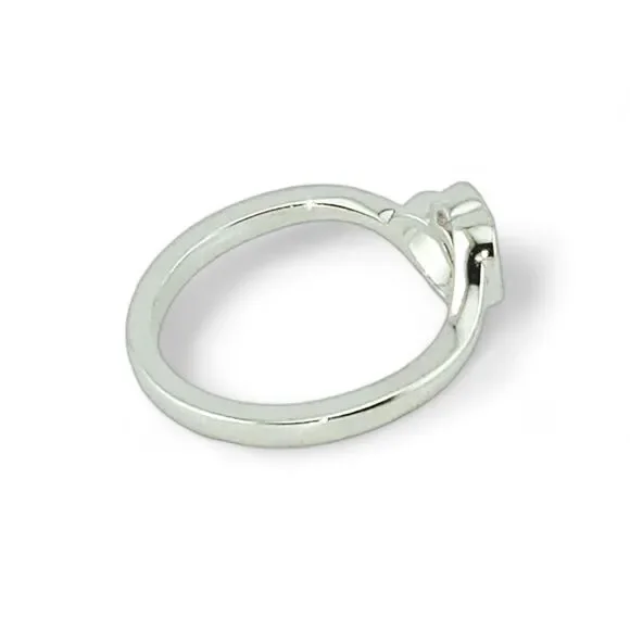 Sterling Silver Double Heart Ring - Picture 4 of 5